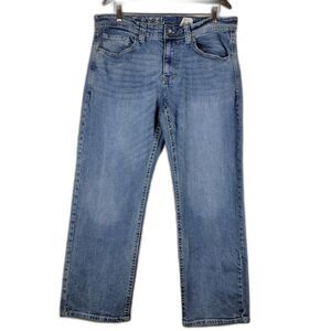 TK Axel Jeans Mens 34x30 Slim Boot Cut Faux Flap Pockets Cowboy Ranchwear